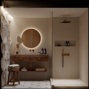 Hotel zum Weißen Stein: Badezimmer nach der Renovierung