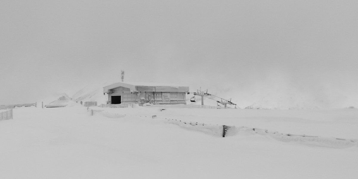 Schneesturm am Aineck