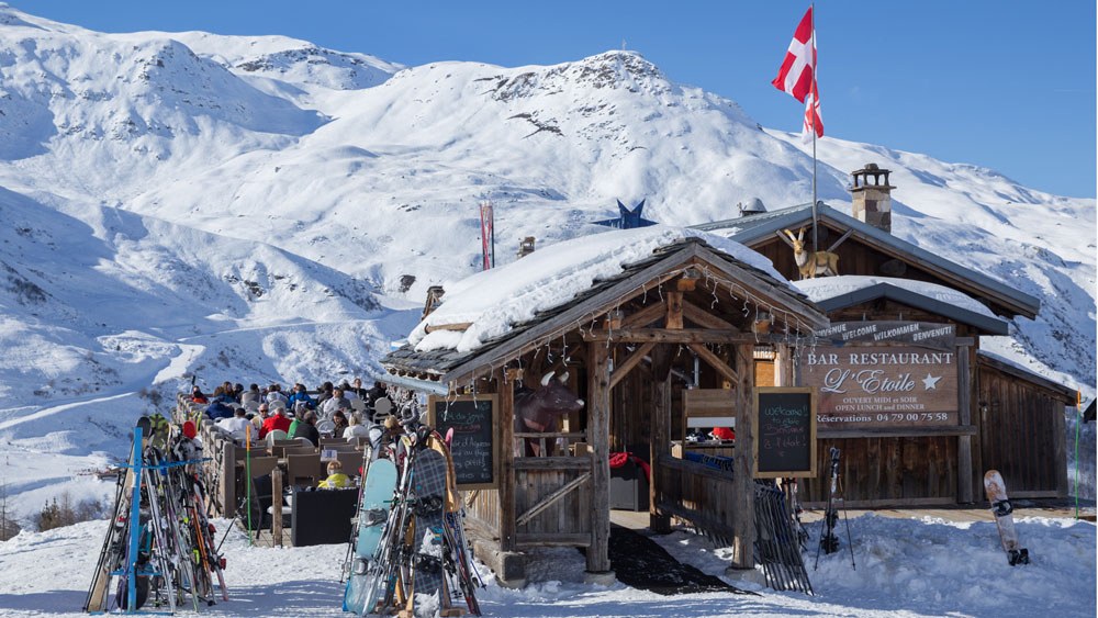Hütte im Skigebiet in Frankreich