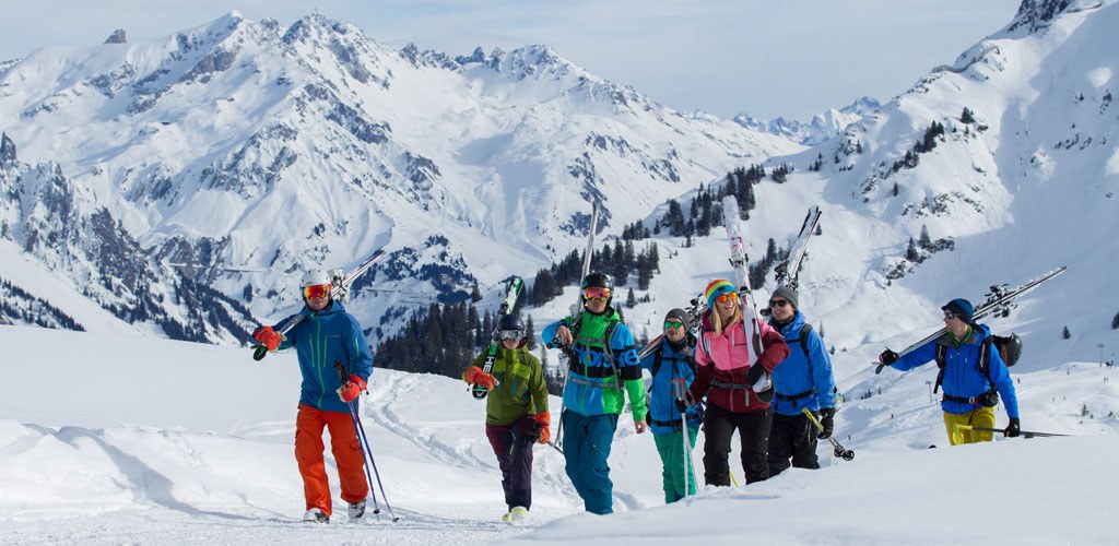 Skigebiet Arlberg in Österreich