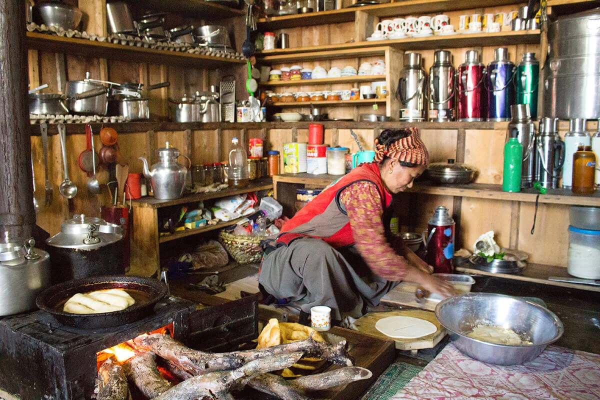 Küche einer Nepalesischen Familie