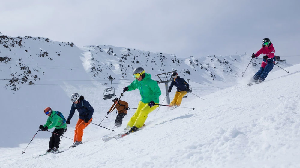 Skiguiding auf der Piste von Davos