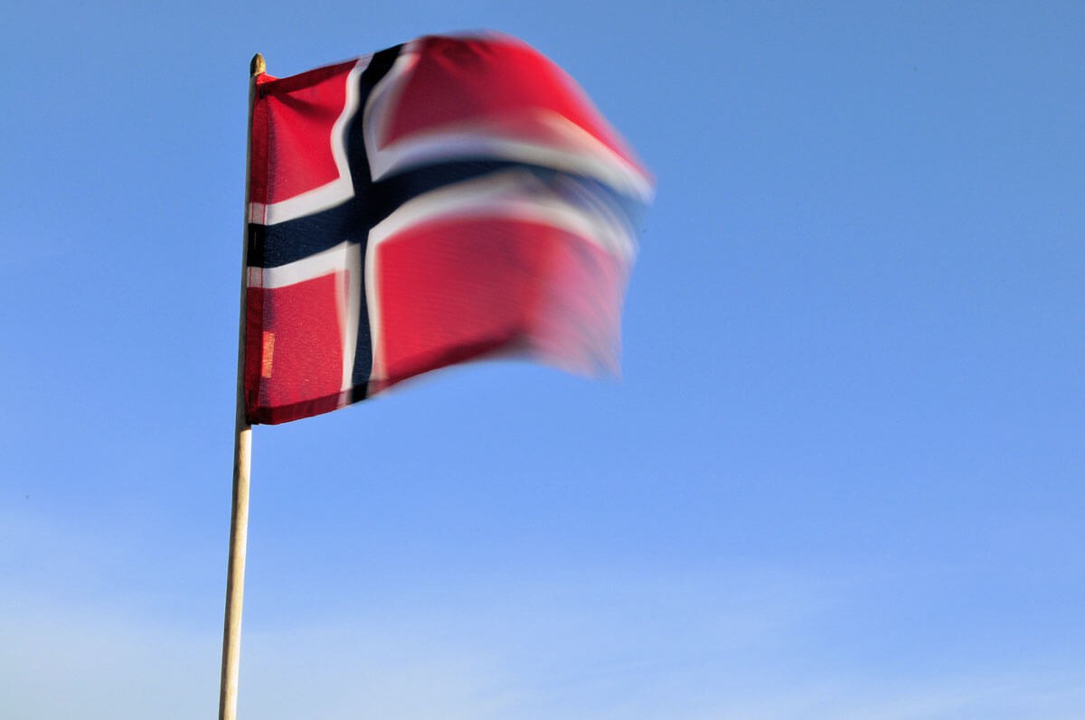 Fahne von Norwegen 