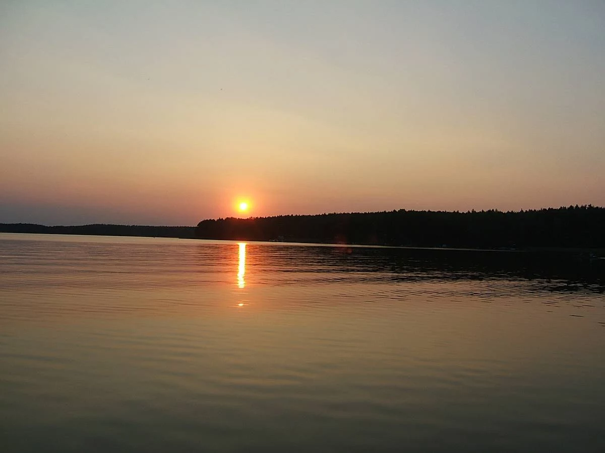 Sonnenuntergang mecklenburgische Seenplatte